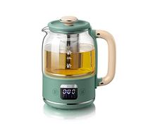Electric Kettle Glass Kettle,Glass electric kettle Retro Green Health Pot 0.8 Liter Household Electric Kettle Quick Cooking Glass Teapot Health Pot Portable Multi-Temperature Control Kettle 600W Smar