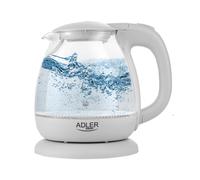 Electric Kettle Glass Portable Compact Rotating Base LED Backlight 1L 1100W HQ