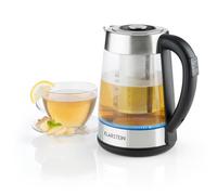 Electric Kettle Water Corded Teapot 1.7 L 2200 W l LED Stainless Steel Glass
