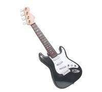 Electric Kid Guitar 4 Strings Small Guitar for Girls Children Birthday Gifts Black 42cm