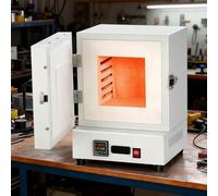Electric Kiln 2000W Furnace with Temperature Controller for Pottery, Wax Casting, Ceramic, and Glass Projects - Maximum Temp 2102℉/1150℃