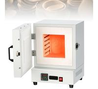 Electric Kiln for Pottery and Metal Melting, 2000W Muffle Oven for Jewelry Making, Metal Casting, Pottery Glazing, and DIY Projects - 1150℃