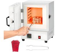 Electric Kiln Furnace, 2000W Compact Tabletop Melting Oven, 1150℃/2102℉ Max Temperature, for Jewelry Making, Metal Casting, Pottery Glazing & DIY Projects