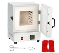 Electric Kiln Furnace, 2000W Compact Tabletop Melting Oven, 1150℃/2102℉ Max Temperature, for Jewelry Making, Metal Casting, Pottery Glazing & DIY Projects