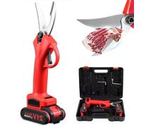 Electric Kitchen Bone Scissors, 2 x 21V 2000mah Rechargeable Batteries, Heavy Duty Poultry Shears for Cutting Chicken Bones Vegetables Crab Legs