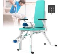Electric Knee Joint Rehabilitation Device with Remote Control, Adjustable Backrest for -10°~150° Extension, 9 Intensity Levels for Knee Recovery
