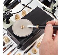 Electric Knife Sharpener 0-3000 RPM, Mini Sharpening Machine with 3 Grinding Wheels & Wrench, Ideal for Chisels and Blades, Efficient and Easy to Use