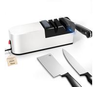 Electric Knife Sharpener, 5 in 1 Knife Sharpening System with Straight Blade, Professional Diamond Knife Sharpener for Rough Sharpening, Repair and Sharpening of Knives (HG 1)