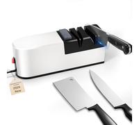 Electric Knife Sharpener, 5 in 1 Knife Sharpening System with Straight Blade, Professional Diamond Knife Sharpener for Rough Sharpening, Repair and Sharpening of Knives (WERF1)