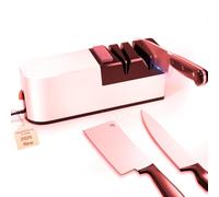 Electric Knife Sharpener, 5 in 1 Knife Sharpening System with Straight Blade, Professional Diamond Knife Sharpener for Rough Sharpening, Repair and Sharpening of Knives (WI3)