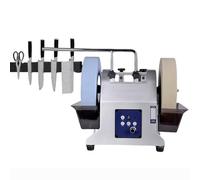 Electric Knife Sharpener, Dual Wheel Bench Grinder, Water-Cooled Sharpening System with Adjustable Tank, Multi-Function Design for Precision Blades