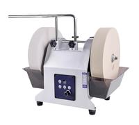 Electric Knife Sharpener, Dual Wheel Bench Grinder, Water-Cooled Sharpening System with Adjustable Tank, Multi-Function Design for Precision Blades