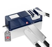 Electric Knife Sharpener, Professional Diamond Sharpening System with Replaceable Sharpening Abrasives, Fast Sharpening to Restore & Polish Chef Knives (T839293)