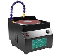 Electric Knife Sharpener & Wet Bench Sander, 3350r/min Wet Dry Grinder with 10 Sandpaper, 7 Speeds Adjustable, Forward Reverse for Scissors Metal