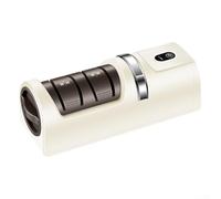 Electric Knife-Sharpener with Dual Slot Design for Kitchen and Serrated Knives, Professional Sharpening Tool with Long Battery Life(Beige)