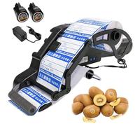 Electric Label Applicator - Fully Automatic Labeling Machine with Auto-Sensing Wheel, Cordless Handheld Sticker Dispenser for Warehouse and Supermarket