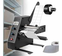Electric Label Dispenser, Automatic Counting 0-999999, Adjustable Speed 1-8m/min, Label Applicator for Warehouses and Logistics, Width 4-140mm