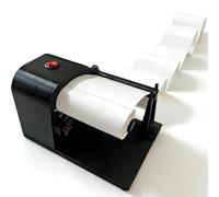 Electric Label Rewinder, Automatic Machine for Clothing Tags and Bar Codes, 40-95mm Adjustable Roll Diameter, 0-78mm Paper Width, Core Diameter 0.5''