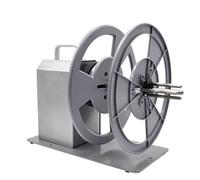 Electric Label Rewinder Machine, Automatic Label Roll Device for Clothing Tags, Bar Code, Self Adhesive Stickers, 25mm-76mm Rewind Diameter, 120mm Width, Outer Diameter 230mm