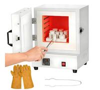 Electric Laboratory Muffle Furnace, 2000W Digital Melting Furnace, Burnout Oven Kiln Melter with 1150℃ High Temperature Control Tabletop Stove, Uniform Heating on Four Sides