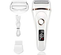 Electric Lady Shaver, Electric Razors for Women with LED Display Wet and Dry Trimmer Safety Lock Rechargeable Painless Hair Remover Razor for Arm