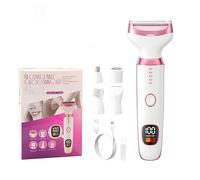 Electric Lady Shaver for Women, Wet & Dry 5-in-1 Bikini Trimmer and Facial Hair Remover for Women - for Face, Nose, Eyebrows, Arms, Underarms, Legs & Bikini Line - Painless Grooming Kit