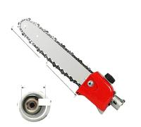 Electric Lawn Mower High Branches Chain Saw Lawn Mower Weeder Hedge Accessories Cutter Brush Parts 12"/10" Gear Head Gearbox Tree Pole Chainsaw for Garden/Lawn(26mm 7 T 12-inch)