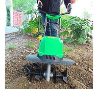 Electric Lawn Scarifier Aerator - Corded Tiller Cultivator & Rake for Weeding, Loosening Soil, Digging Trenches & Mowing