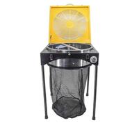 Electric Leaf Bud Trimmer, 18 Inch, 3 Speed Adjustable with 60W Motor and Large Collection Bag for Leaves, Plants, Flowers - Efficient Garden Tool