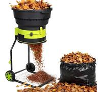 Electric Leaf Mulcher and Shredder, 2500W, Bladeless Design, 8000RPM High Performance, Overheat Protection, Large Capacity for Garden Waste
