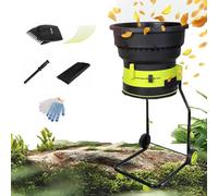 Electric Leaf Mulcher Compost Shredder, High Power Bladeless Design for Efficient 17:1 Reduction Ratio, 8000-RPM Max Mulch Capacity up to 55-Gallons per Minute