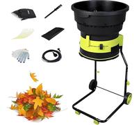 Electric Leaf Mulcher Shredder 2500W - 8000rpm Heavy Duty Garden Cleanup Tool for Efficient Shredding of Leaves, Debris, and Branches