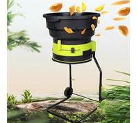 Electric Leaf Mulcher Shredder, 2500W Chipper with 8000RPM and Wheels, Garden Cleanup Tool and Composting Machine, Includes Storage Bag for Easy Maintenance
