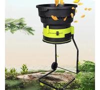 Electric Leaf Mulcher Shredder 2500W with Wheels, 8000rpm, Collection Bag, 54CM Funnel Diameter for Leaves and Compost