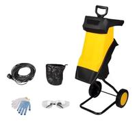 Electric Leaf Mulcher & Wood Chipper, 2500W Silent Shredder 60MPowerCord