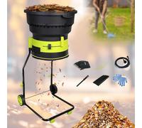 Electric Leaf Shredder, 2500W Bladeless Design, 8000 RPM Mulcher with Collection Bag - Ideal for Leaves, Grass, and Garden Clippings - Easy Yard Cleanup