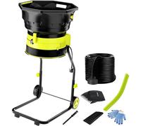 Electric Leaf Shredder and Chipper for Garden Cleanup and Composting, High Power Bladeless Mulcher with Adjustable Control for Waste Reduction