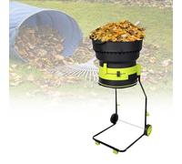 Electric Leaf Shredder Crusher, 2500W 8000RPM Garden Compost Grinder, Yard Cleanup Tool with Wheels & Leaf Scoop, 30ft Cord