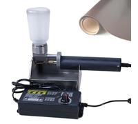Electric Leather Dye Tool, 120W Portable Edge Coating Machine Kit with Adjustable Flow and Speed, Includes 50ml Dye Bucket for Leather Working Treatment
