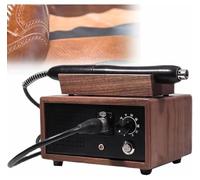 Electric Leather Edge Creaser Machine, Heat Embossing Tool with 5 Heating Heads and 10 Temperature Settings for Professional Leather Crafting