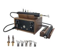 Electric Leather Edge Creaser with 5 Heads and 10 Temp Control for Professional Leather Crafting