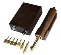 Electric Leather Edge Creaser with 7 Hot Heads, 72W Handheld Edge Ironing Machine, Adjustable Temperature 150-450°C for Leather Craft, Bags, Belts, Shoes & DIY Leather Projects