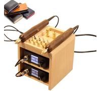 Electric Leather Edge Creaser with LED Display, 14 Interchangeable Heads for Professional Polishing and Finishing