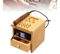 Electric Leather Edge Creaser with LED Display and 14 Interchangeable Heads for Crafting, Scoring, and Pressing