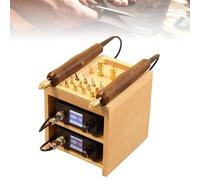 Electric Leather Edge Creaser with LED Display and 14 Interchangeable Heads for Crafting, Scoring, and Pressing