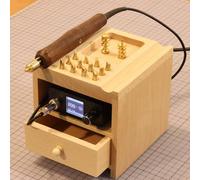 Electric Leather Edge Finishing Machine - Multifunctional Hot Press for Sealing, Creasing & Ironing, 75W with 14 Attachments, Intelligent Temperature Control 50-500°C