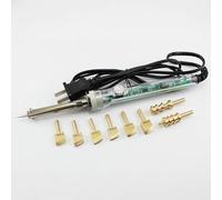 Electric Leather Heat Creaser Machine, Adjustable Temperature 200-450℃, Grooving Tool with 8 Brass Tips, Fast Heating for Shoes, Bags, Belts, Sealing and Stamping