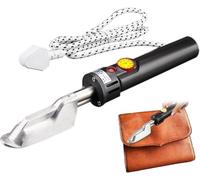 Electric Leather Iron, Crafts Quilting Small Iron For, Digital Display Mini Temperature 50-350℃ Adjustable, for Craft Leather Repair Shoes Bag Crease Removal