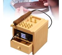 Electric Leather Ironing and Creasing Tool, Hand-Held Burnisher with 80-480℃ Intelligent Temperature Control for Leather Crafting and Repair
