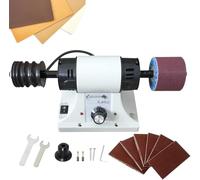 Electric Leather Polishing Burnishing Machine, 0-8000RPM Adjustable Speed, for Professional & DIY Vegetable Tanned Leather Projects